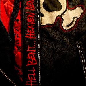 Ladies large hella crossbones racer jacket